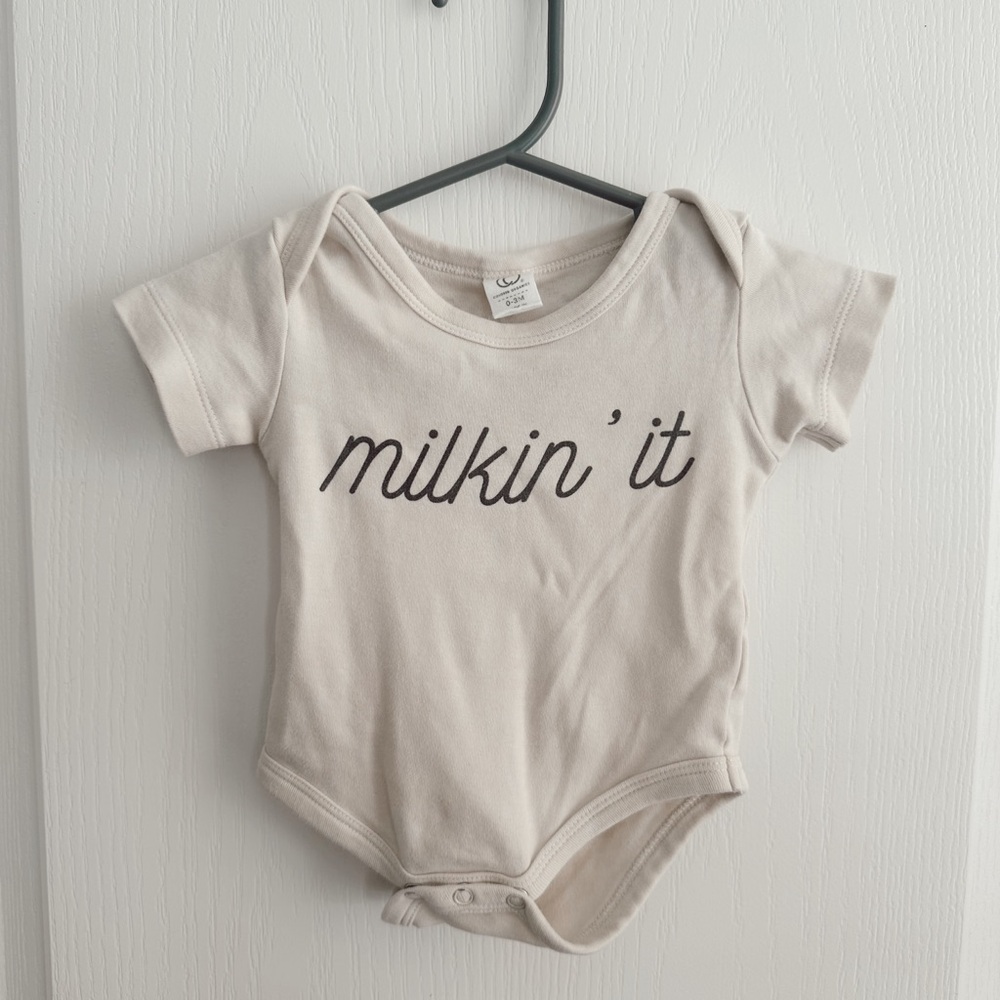 Organic Cotton Milkin’ It Onesie Bodysuit - Picture 3 of 4